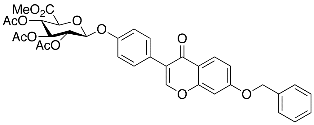 7-O-Benzyl Daidzein 4’-Tri-O-acetyl-β-D-glucuronic Acid Methyl Ester