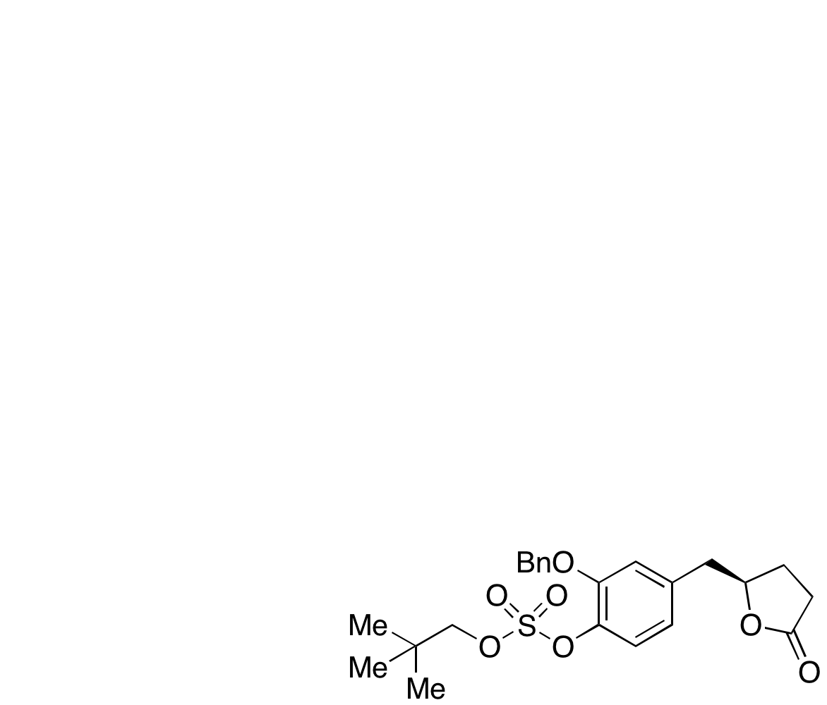 (R)-2-(Benzyloxy)-4-((5-oxotetrahydrofuran-2-yl)methyl)phenyl Neopentyl Sulfate