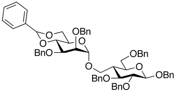 Benzyl 2,3,6-Tri-O-benzyl-4-O-[2,3-di-O-benzyl-4,5-)-benzylidene-[β-D-mannopyranosyl]-α-D-glucopyran