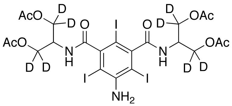 N,N’-Bis[2-(acetyloxy)-1-[(acetyloxy)methyl]ethyl]-5-amino-2,4,6-triiodo-1,3-benzenedicarboxamide-d8
