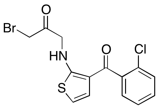 1-Bromo-3-((3-(2-chlorobenzoyl)thiophen-2-yl)amino)propan-2-one