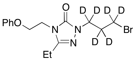 1-(3-Bromopropyl)-3-ethyl-4-(2-phenoxyethyl)-1H-1,2,4-triazol-5(4H)-d5,NA