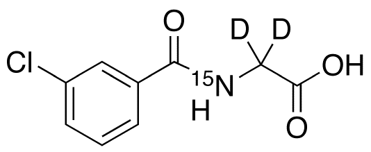 m-Chloro Hippuric Acid-d2,15N