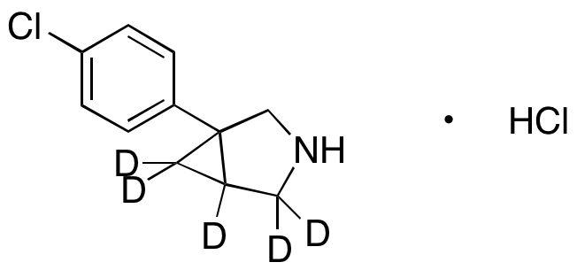 1-(4-Chlorophenyl)-3-azabicyclo[3.1.0]hexane Hydrochloride-d5