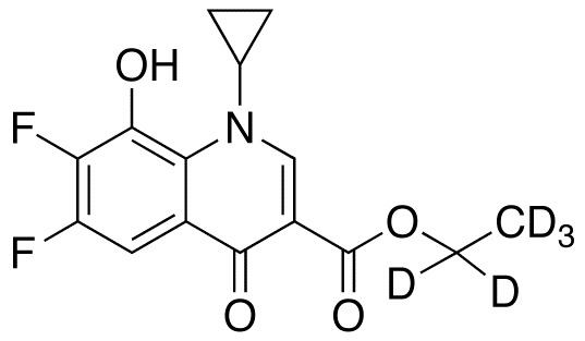 1-Cyclopropyl-6,7-difluoro-1,4-dihydro-8-hydroxy-4-oxo-3-quinolinecarboxylic Acid Ethyl Ester-d5