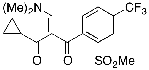 1-Cyclopropyl-2-((dimethylamino)methylene)-3-(2-(methylsulfonyl)-4-(trifluoromethyl)phenyl)propane-1