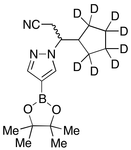 β-Cyclopentyl-4-(4,4,5,5-tetramethyl-1,3,2-dioxaborolan-2-yl)-1H-pyrazole-1-propanenitrile-d8