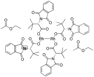 DIRHODIUM TETRAKIS[N-PHTHALOYL-(S)-TERT-LEUCINATE] BIS(ETHYL ACETATE) ADDUCT