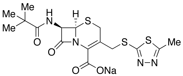 N7-Des[2-(1H-tetrazol-1-yl)acetyl]-N7-(tert-butylcarbonyl) Cefazolin .