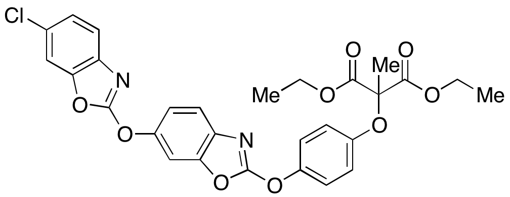 Diethyl 2-(4-((6-((6-Chlorobenzo[d]oxazol-2-yl)oxy)benzo[d]oxazol-2-yl)oxy)phenoxy)-2-methylmalonate