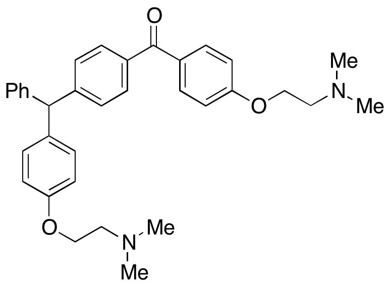 (4-(2-(Dimethylamino)ethoxy)phenyl)(4-((4-(2-(dimethylamino)ethoxy)phenyl)(phenyl)methyl)phenyl)meth