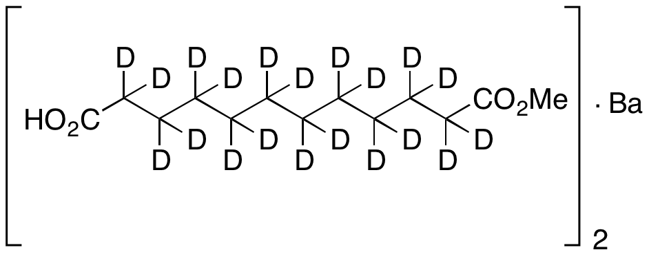 di(Dodecanedioic-d20 Acid 1-Methyl Ester) Barium