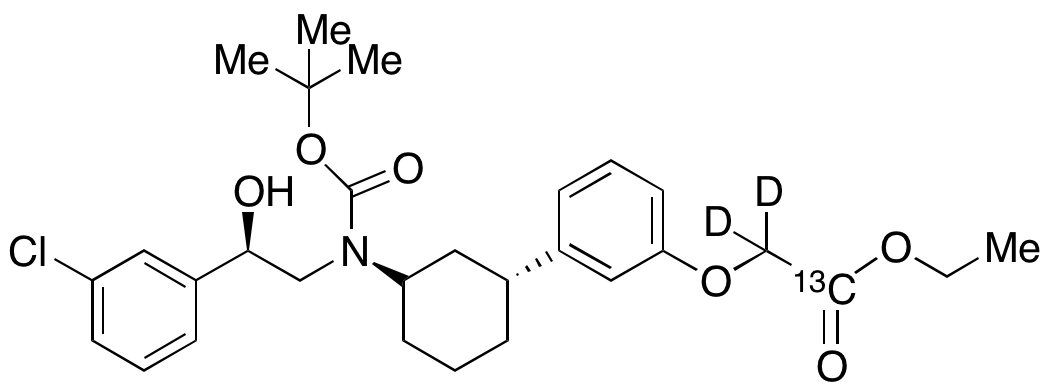 Ethyl 2-(3-((1R,3S)-3-((tert-Butoxycarbonyl)((R)-2-(3-chlorophenyl)-2-hydroxyethyl)amino)cyclohexyl)