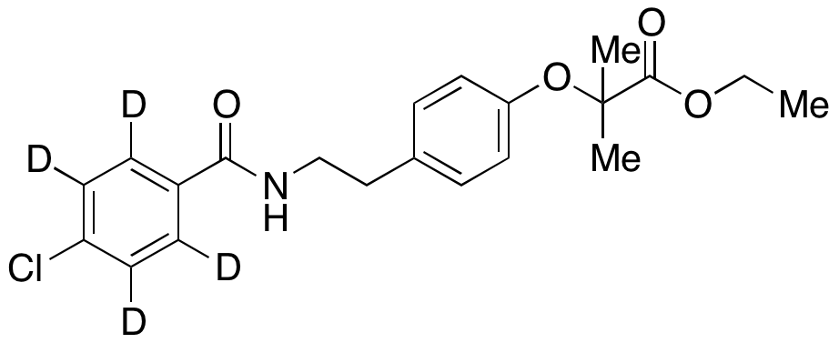 Ethyl 2-(4-(2-(4-chlorobenz-d4-amido)ethyl)phenoxy)-2-methylpropanoate