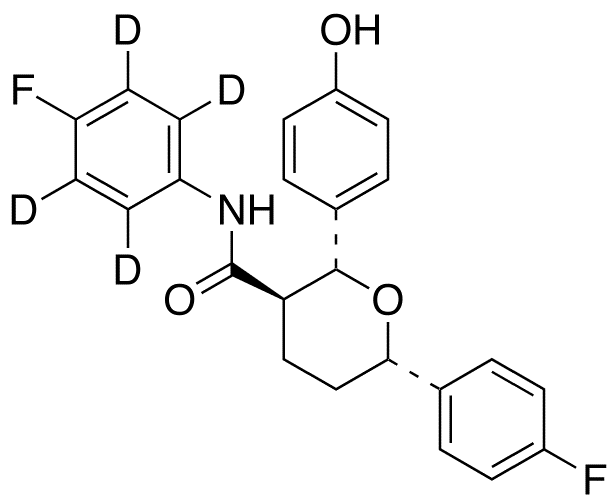 Ezetimibe Tetrahydropyran-d4 Impurity