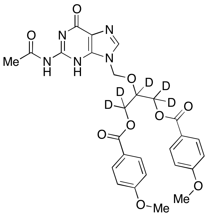 Ganciclovir-d5 N-Acetyl-di-O-p-methoxybenzoate