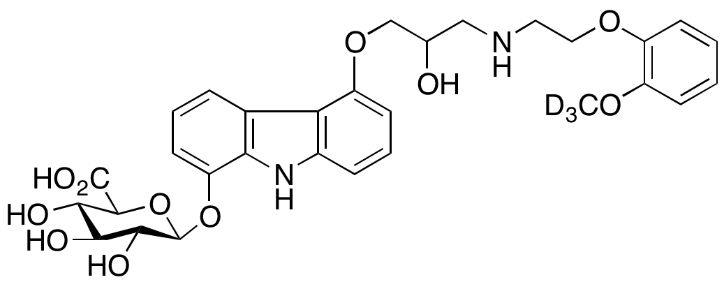 8-Hydroxy Carvedilol-d3 8-O-β-D-Glucuronide