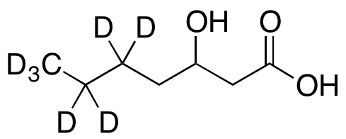 rac-3-Hydroxyheptanoic Acid-D7