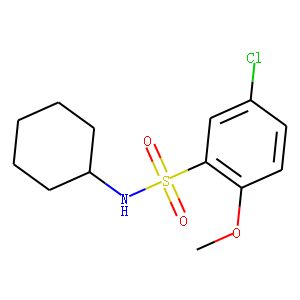 5-Chloro-N-cyclohexyl-2-methoxybenzenesulfonamide