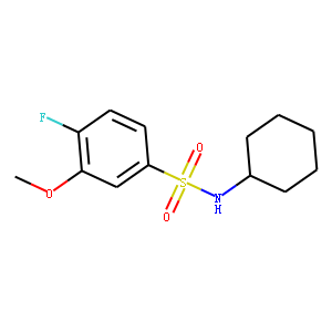 N-Cyclohexyl-4-fluoro-3-methoxybenzenesulfonamide