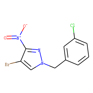 4-Bromo-1-[(3-chlorophenyl)methyl]-3-nitropyrazole