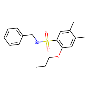 N-Benzyl-4,5-dimethyl-2-propoxybenzenesulfonamide,