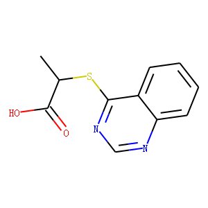 2-Quinazolin-4-ylsulfanylpropanoic acid