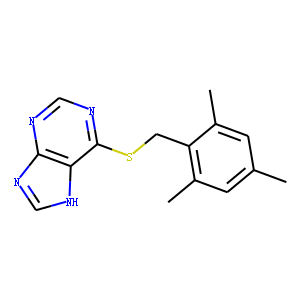 Mesitylmethyl 9H-purin-6-yl sulfide