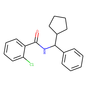 2-Chloro-N-[cyclopentyl(phenyl)methyl]benzamide