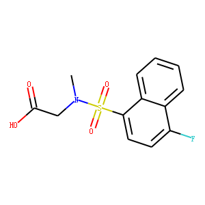 N-[(4-Fluoro-1-naphthyl)sulfonyl]-N-methylglycine