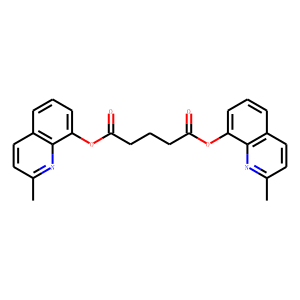 Bis(2-methylquinolin-8-yl) pentanedioate