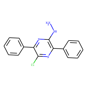 (5-Chloro-3,6-diphenylpyrazin-2-yl)hydrazine