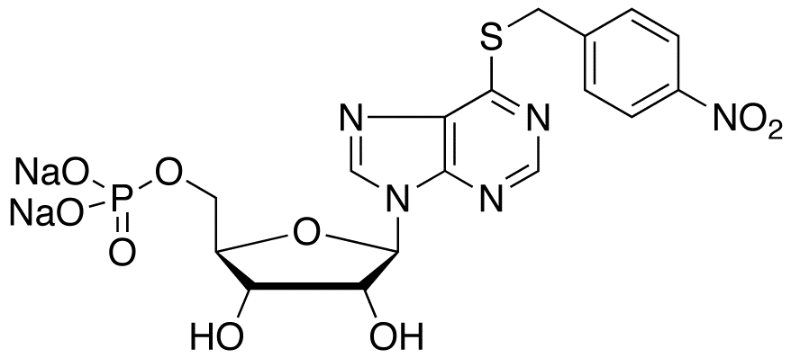 6-[(4-Nitrobenzyl)thio]-9-β-D-ribofuranosylpurine-5’-monophosphate, Disodium Salt