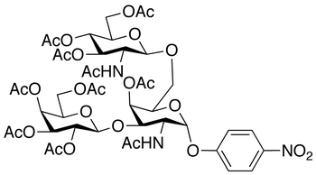 p-Nitrophenyl 2-Acetamido-4-O-acetyl-6-O-(2-acetamido-3,4,6-tri-O-acetyl-2-deoxy-β-D-glucopyranosyl)