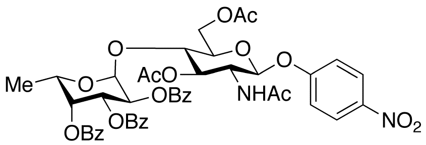 p-Nitrophenyl 2-Acetamido-2-deoxy-3,6-di-O-acetyl-4-O-[2’-O-(2’,3’,4’-tri-O-benzoyl-α-L-fucopyranosy