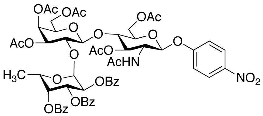 4-Nitrophenyl 2-Acetamido-2-deoxy-3,6-di-O-acetyl-4-O-[2’-O-(2’’,3’’,4’’-tri-O-benzoyl-α-L-fucopyran