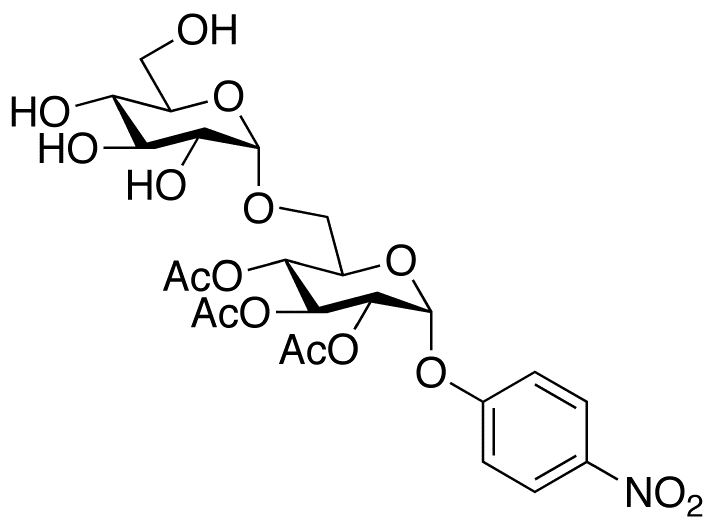 4-Nitrophenyl-6-O-α-D-glucopyranosyl-(2,3,4-O-triacetyl)-α-D-glucopyranoside