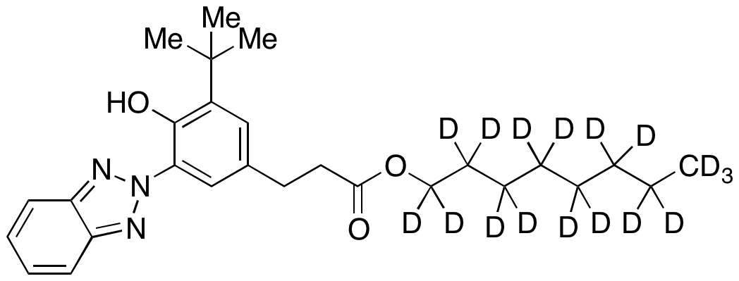 Octyl 3-[3-(2H-Benzotriazol-2-yl)-5-tert-butyl-4-hydroxyphenyl]propionate-d17