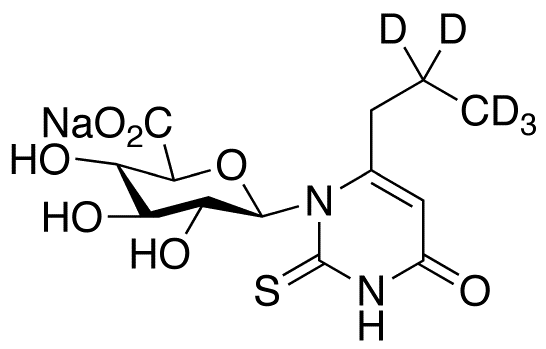 Propylthiouracil-d5 N-β-D-Glucuronide Sodium Salt