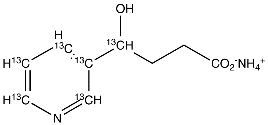 1-(3-Pyridyl)-1-butanol-4-carboxylic Acid-13C6 Ammonium Salt