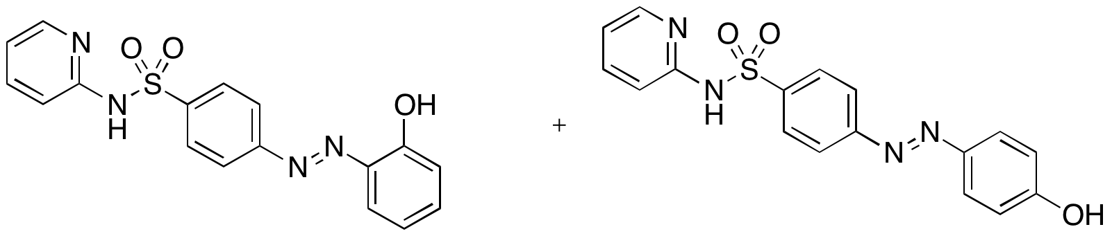 2-[[4-(2-Pyridylsulfamoyl)phenyl]azo]hydroxybenzene4-[[4-(2-Pyridylsulfamoyl)phenyl]azo]hydroxybenze