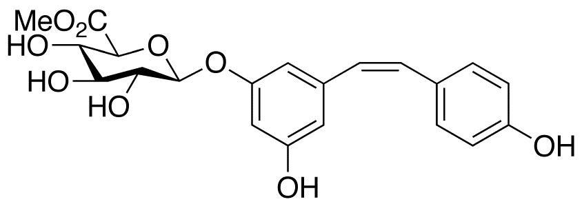 cis Resveratrol 3-O-β-D-Glucuronide Methyl Ester,NA