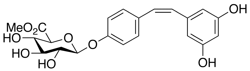 cis Resveratrol 4’-O-β-D-Glucuronide Methyl Ester