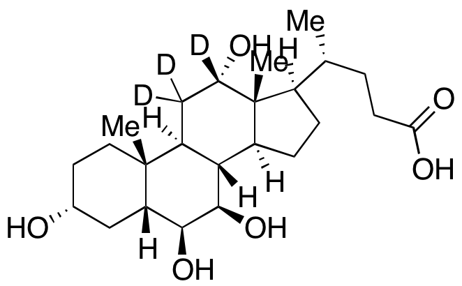 3α,6β,7β,12β-Tetrahydroxy-5β-cholanoic Acid-d3