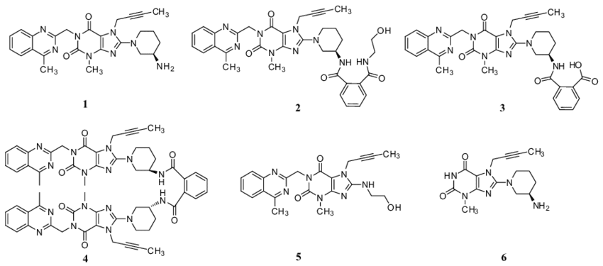 Chemical-structures-of-linagliptin-and-process-related-impurities